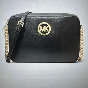 Michael Kors Fulton Long Pebbled Leather Camera Bag